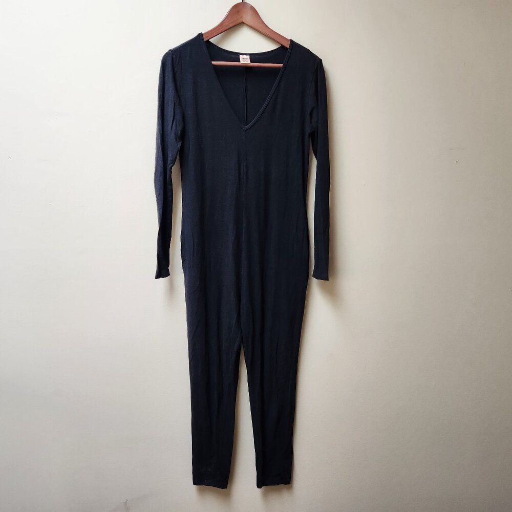 Smash + Tess black long sleeve romper / xxs - Picture 2 of 5